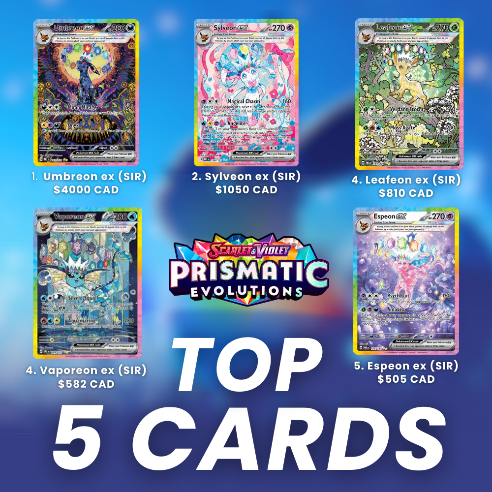 Top 5 Cards from Pokémon Scarlet & Violet: Prismatic Evolutions