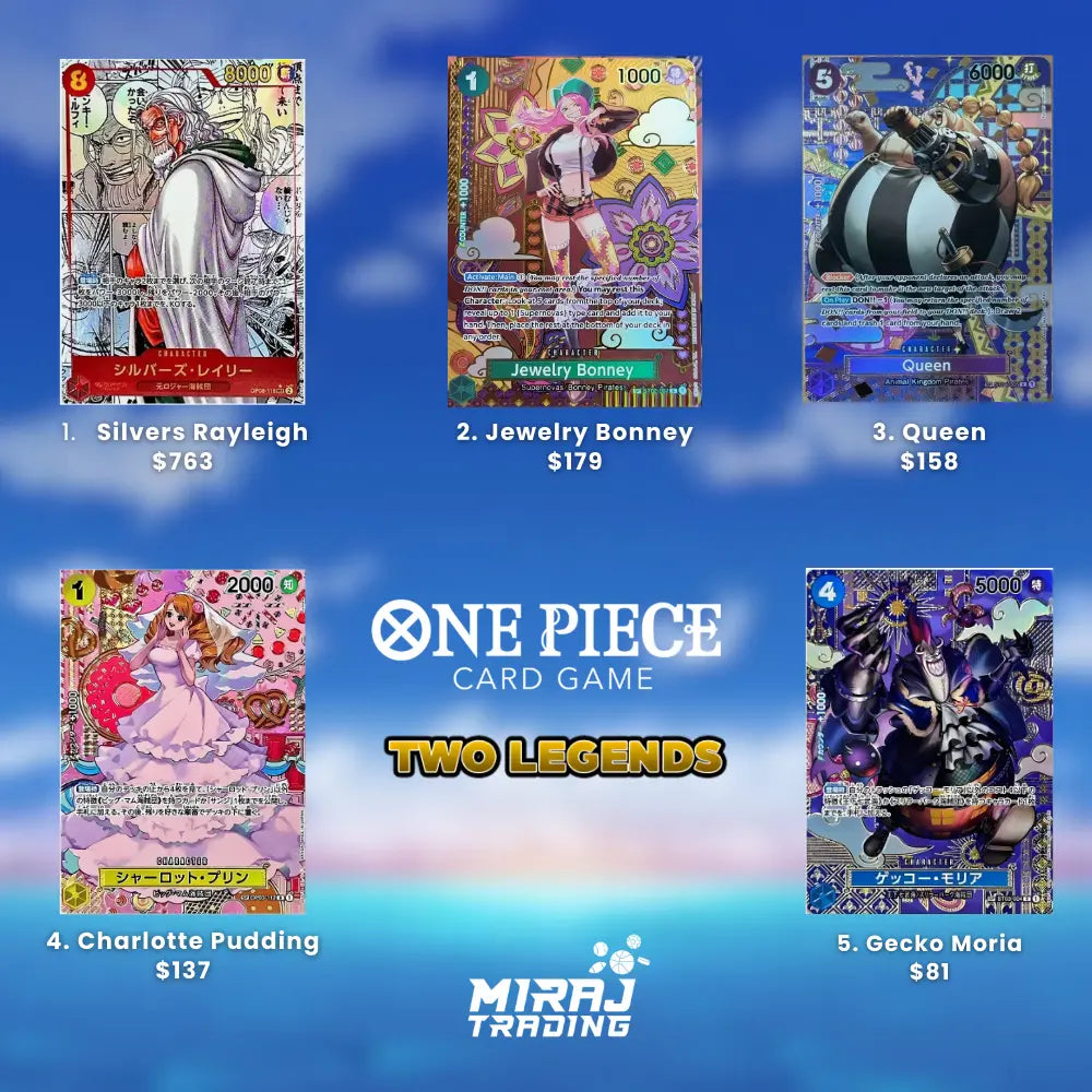 Top 5 Hits in the One Piece Two Legends Booster Box Top 5 Hits in the One Piece Two Legends Booster Box