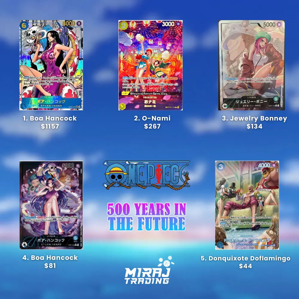 5 Most Expensive Cards in One Piece 500 Years in the Future 5 Most Expensive Cards in One Piece 500 Years in the Future