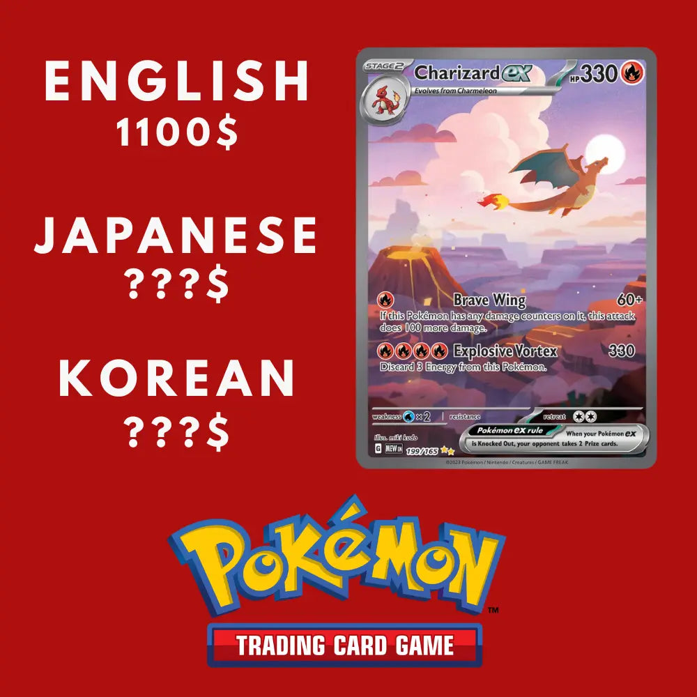 Comparing Japanese Pokemon Cards With Korean and English
