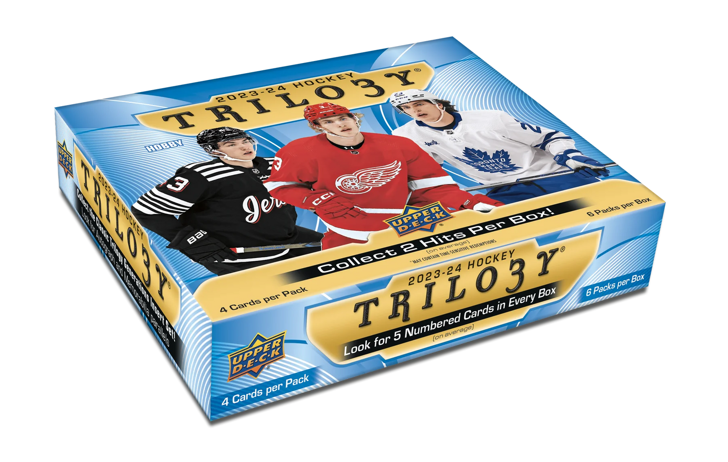 Top 5 Cards Sold in the 2023-24 Upper Deck Trilogy Hockey Hobby Box