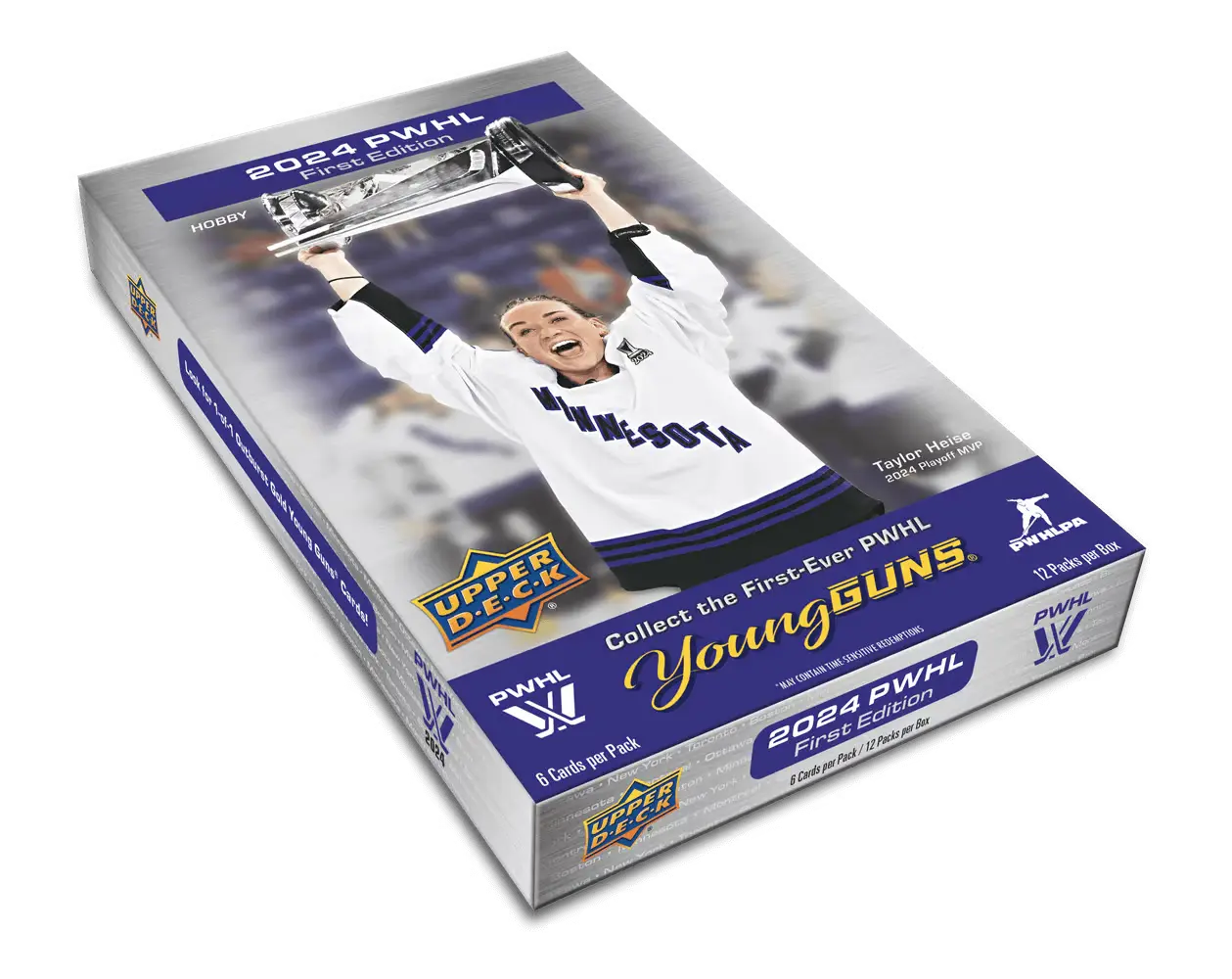 What Does the 2024-25 Upper Deck PWHL Hockey Hobby Box Contain?