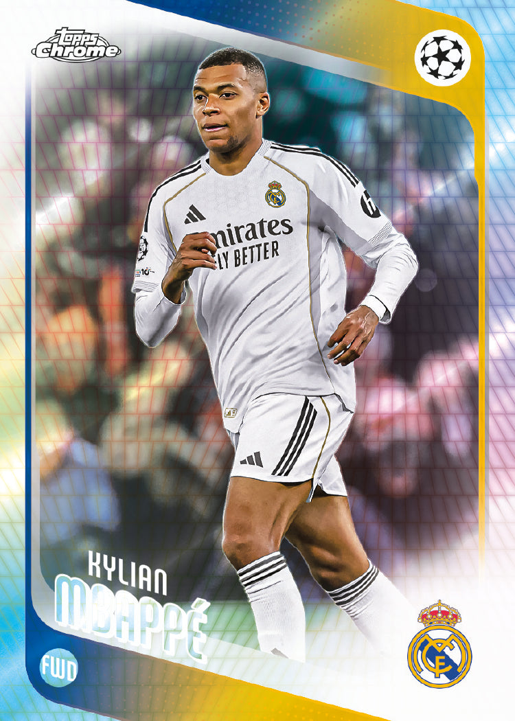 2025-26 Topps Chrome® UEFA Club Competitions Hobby Box (Case of 12) - Miraj Trading