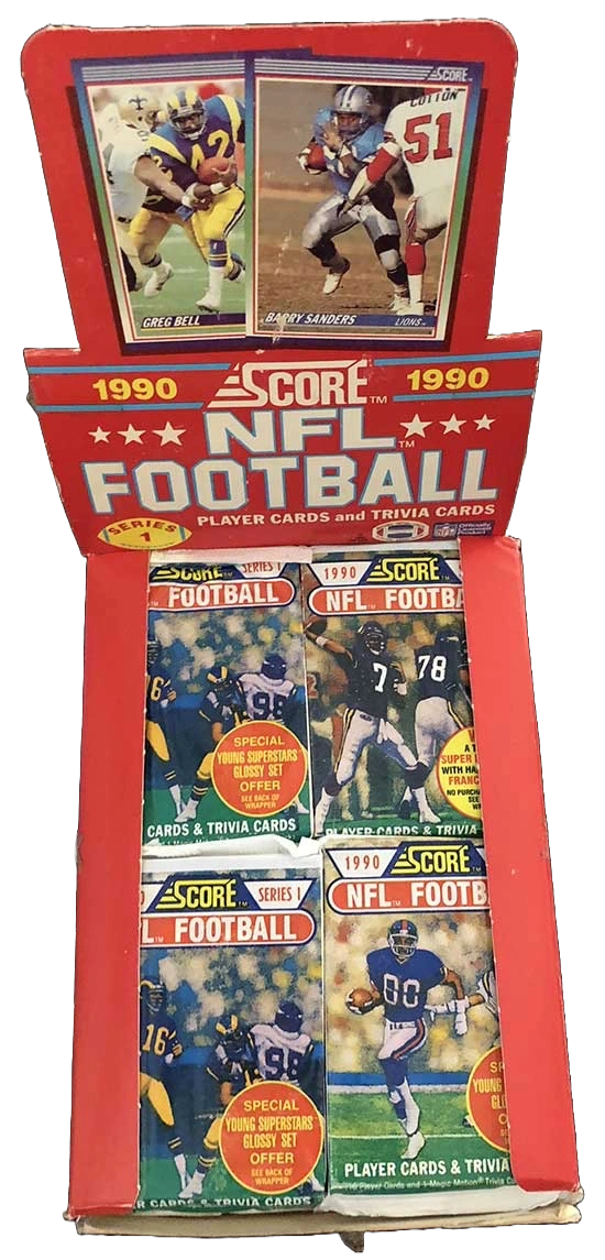 1990 Score Series 1 Football Box (No Seal Wrap) - Miraj Trading