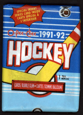 1991-92 NHL O-Pee-Chee Pack of Cards/ Bubblegum - Miraj Trading