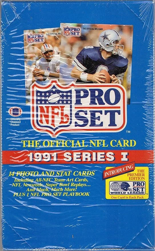 1991 Pro-Set Football Series 1 Hobby Box - Miraj Trading