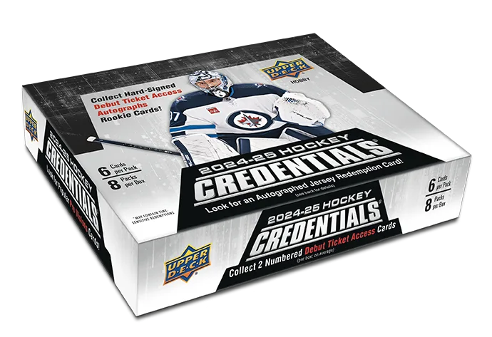 2024-25 Upper Deck Credentials Hockey Hobby Box - Miraj Trading