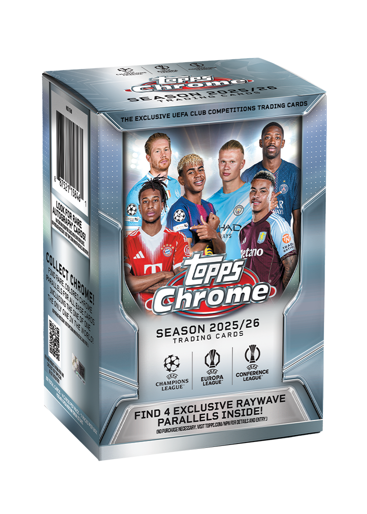 2025-26 Topps Chrome® UEFA Club Competitions Value Blaster Box - Miraj Trading