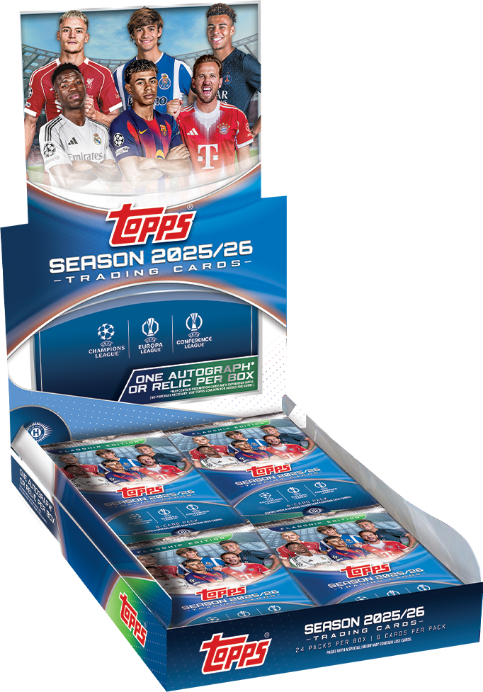 2025-26 Topps UEFA Club Competitions Soccer Hobby Box - Miraj Trading