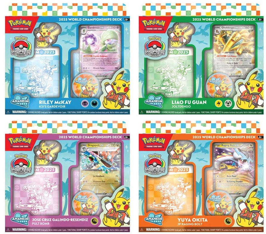 2025 Pokemon World Championship Deck (Set of 4 Decks) (Pre-Order) - Miraj Trading