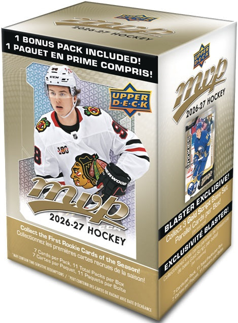 Boîte de Blaster de Hockey MVP Upper Deck 2026-27 (Pré-commande)