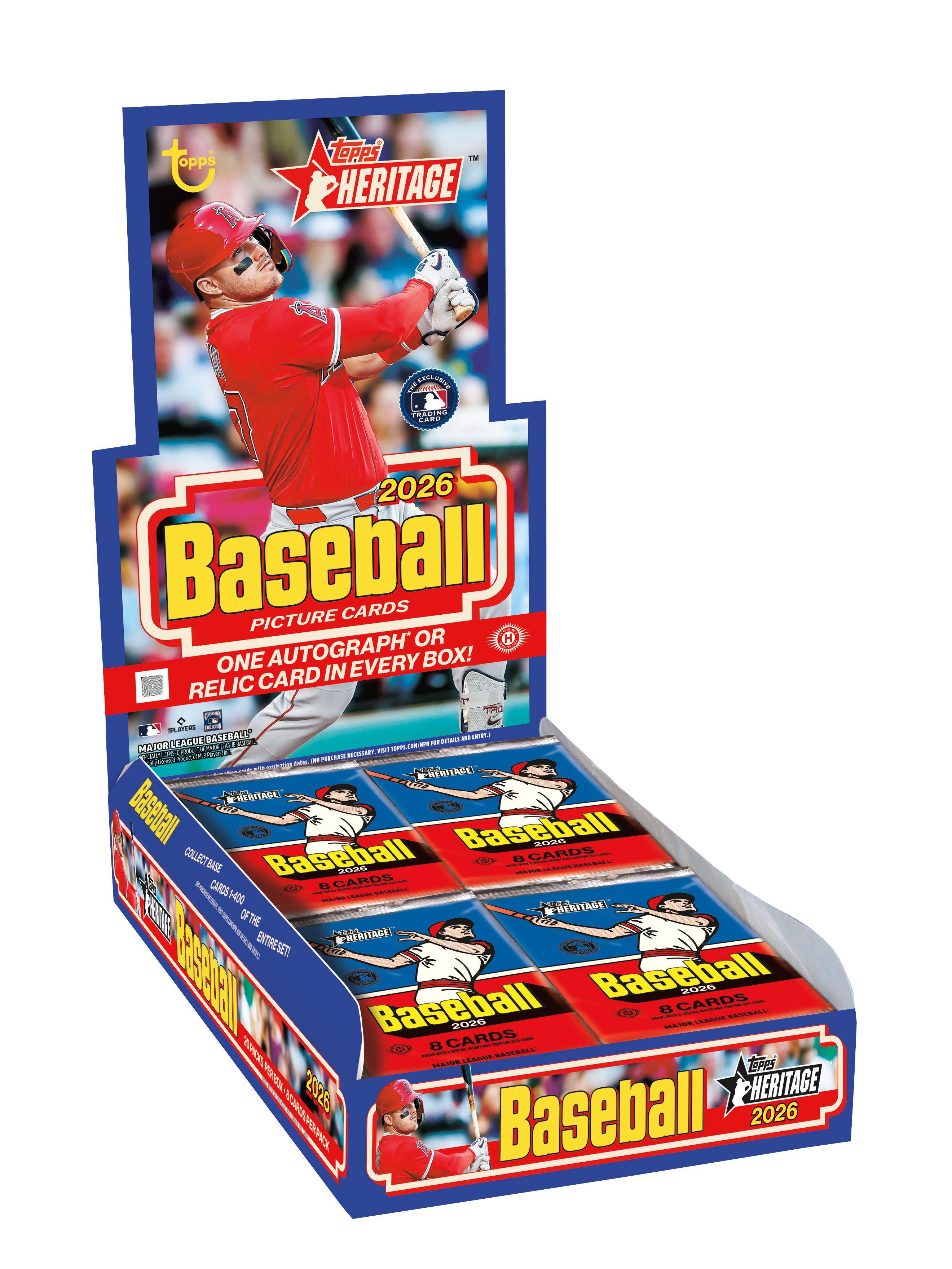 2026 Topps Heritage Baseball Hobby Box - Miraj Trading