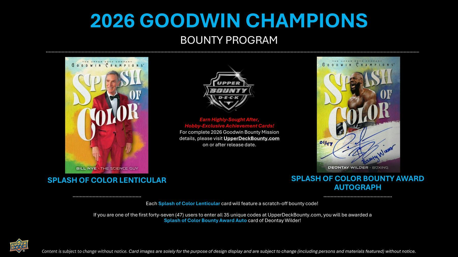 2026 Upper Deck Goodwin Champions Hobby Box - Miraj Trading