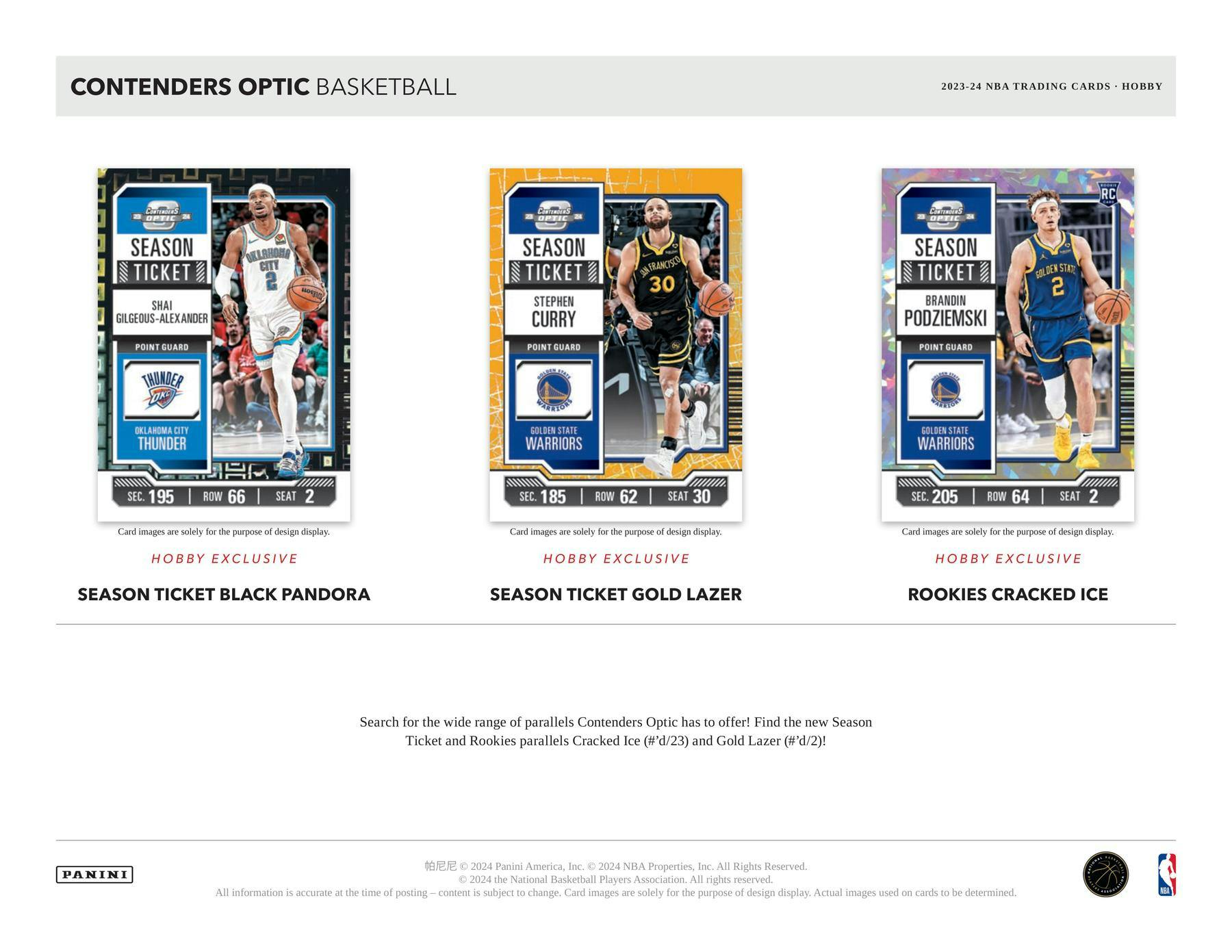 2023-24 Panini Contenders Optic Basketball Hobby Box - Miraj Trading