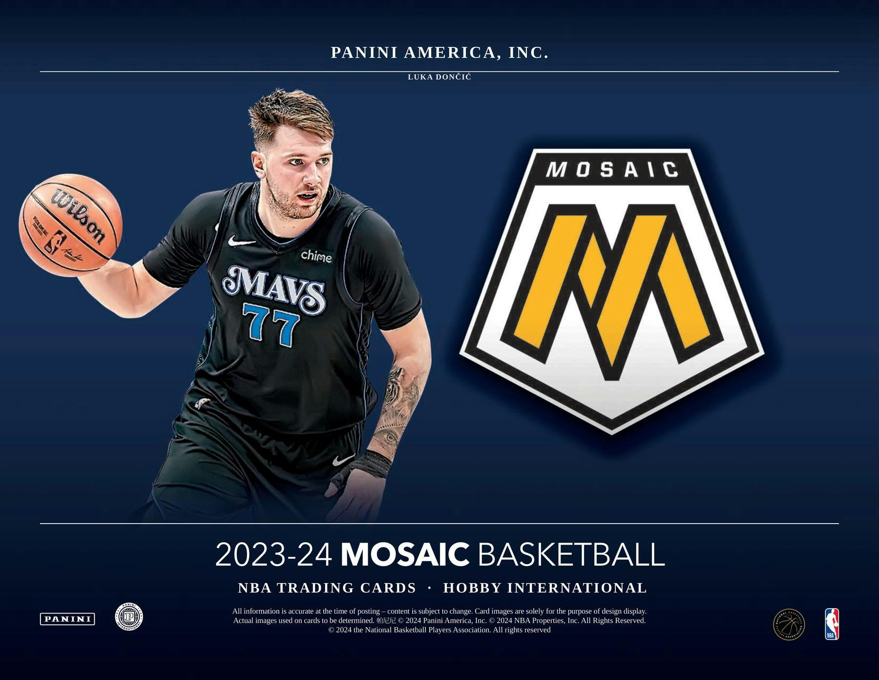 2023-24 Panini Mosaic Basketball International Hobby Box - Miraj Trading