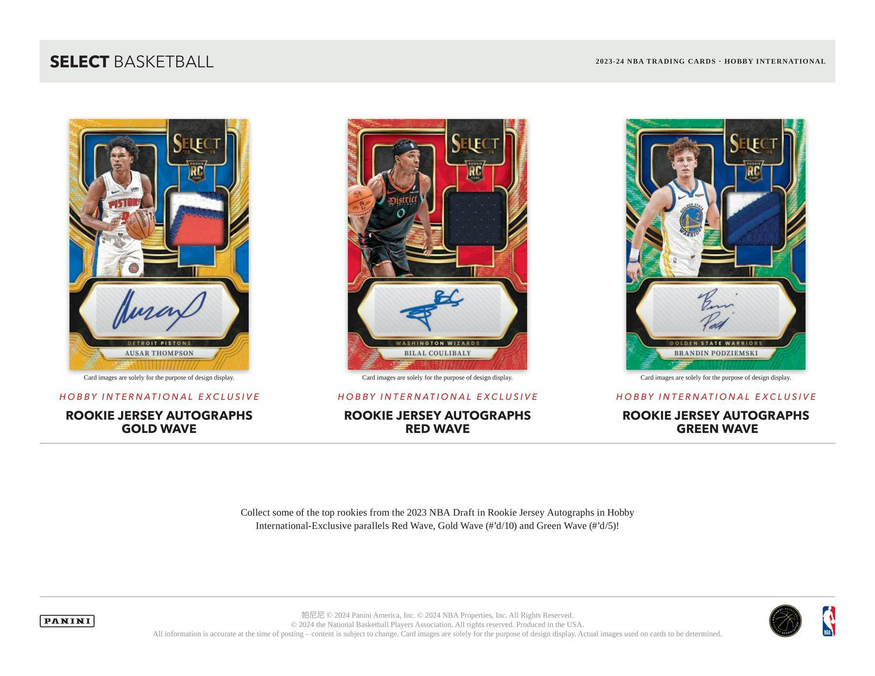 2023-24 Panini Select Basketball International Hobby Box - Miraj Trading