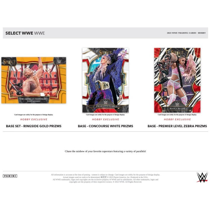 2023 Panini Select WWE Hobby Box (Pre-Order) - Miraj Trading