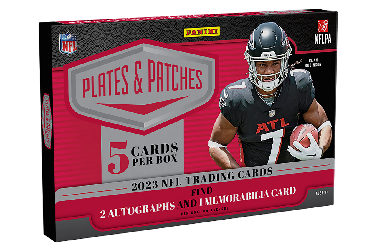 2023 Panini Plates and Patches Football Hobby Box - Miraj Trading