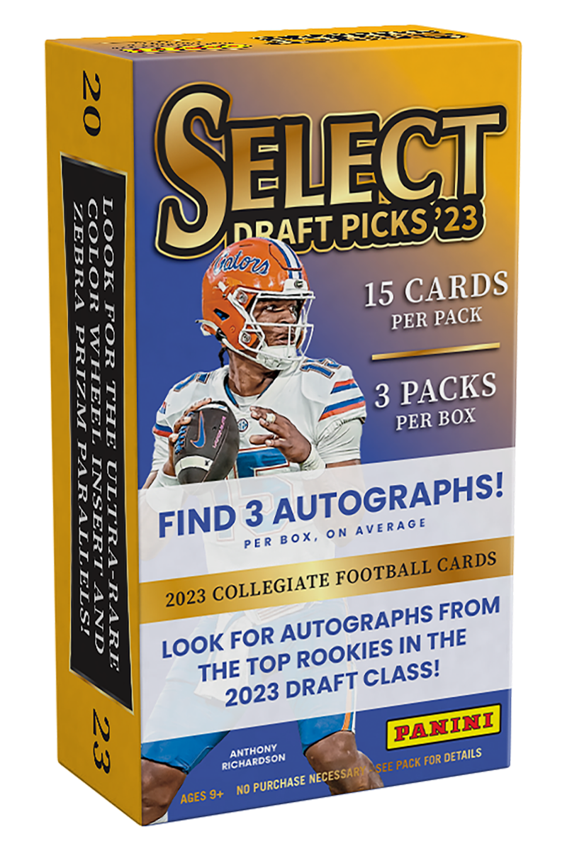 2023 Panini Select Draft Picks Collegiate Football Hobby Box - Miraj Trading