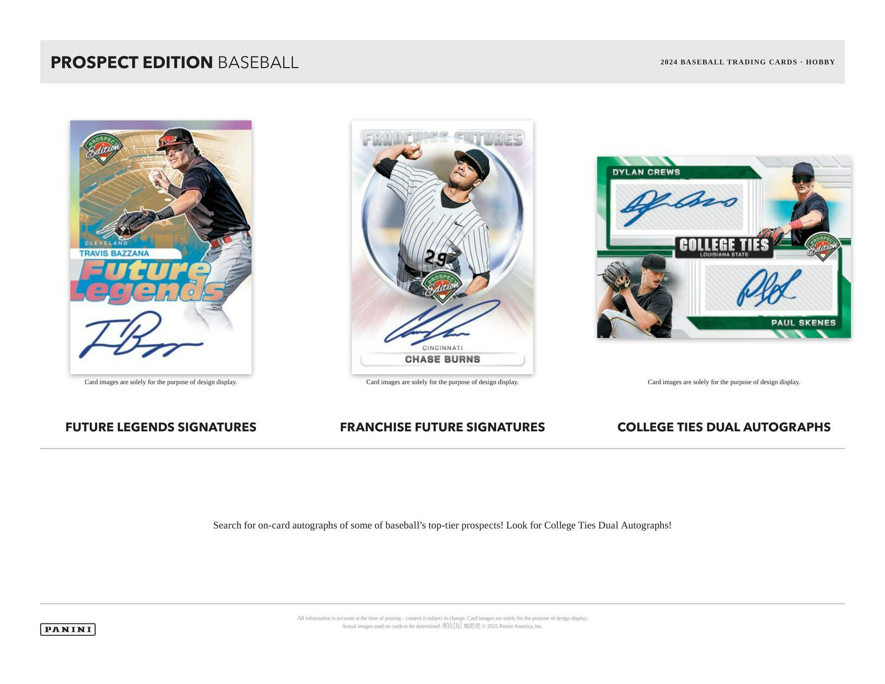 2024 Panini Prospect Edition Baseball Hobby Box - Miraj Trading