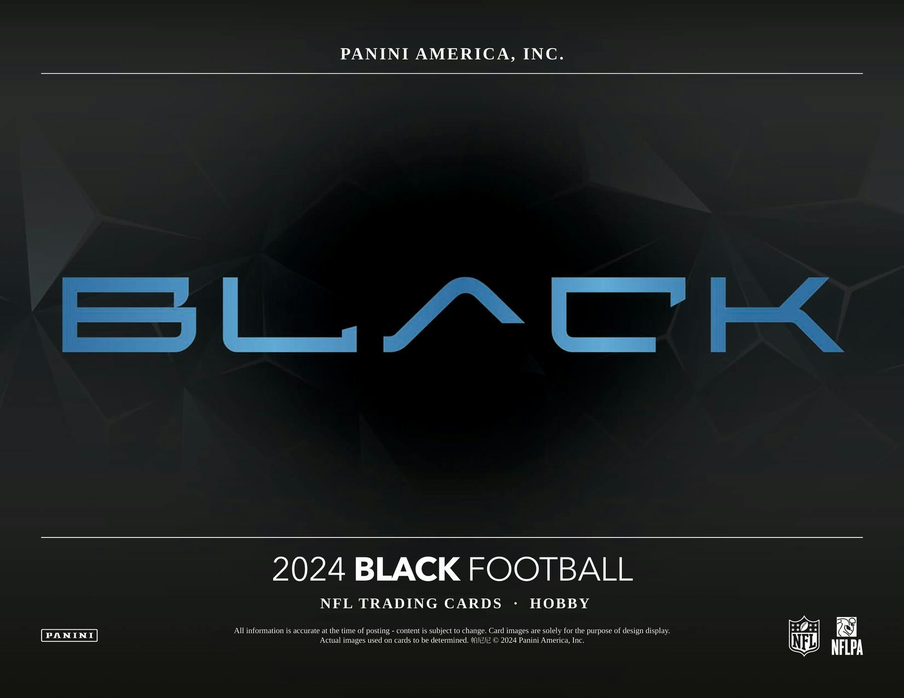 2024 Panini Black Football Hobby Box - Miraj Trading