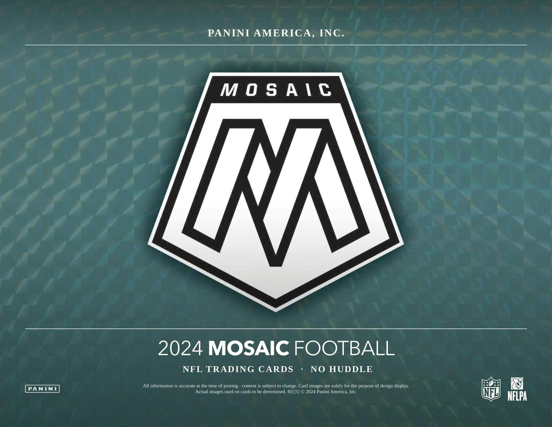 2024 Panini Mosaic No Huddle Football Hobby Box - Miraj Trading