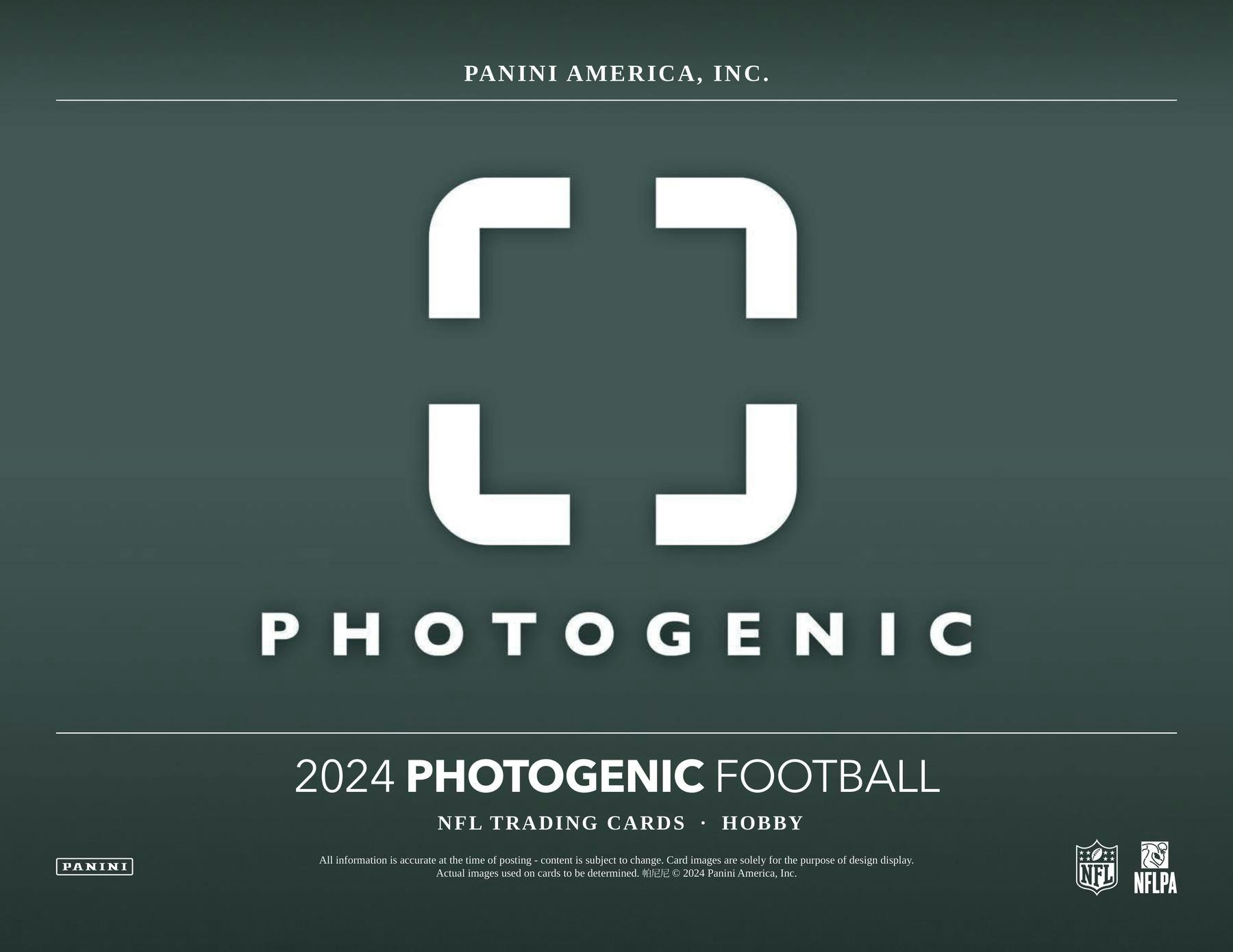 2024 Panini Photogenic Football Hobby Box - Miraj Trading