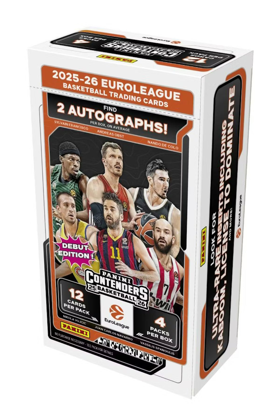 2025-26 Panini Contenders EuroLeague Basketball Hobby Box - Miraj Trading
