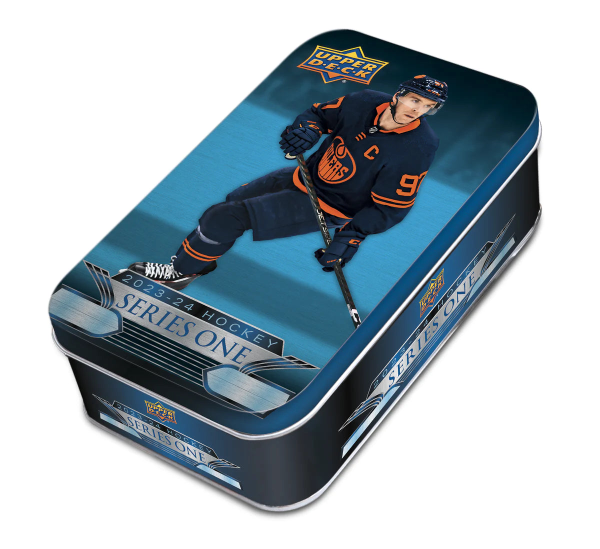 2023-24 Upper Deck Series 1 Hockey Tin Case (Case of 12 Tins) (Pre-Order) - Miraj Trading