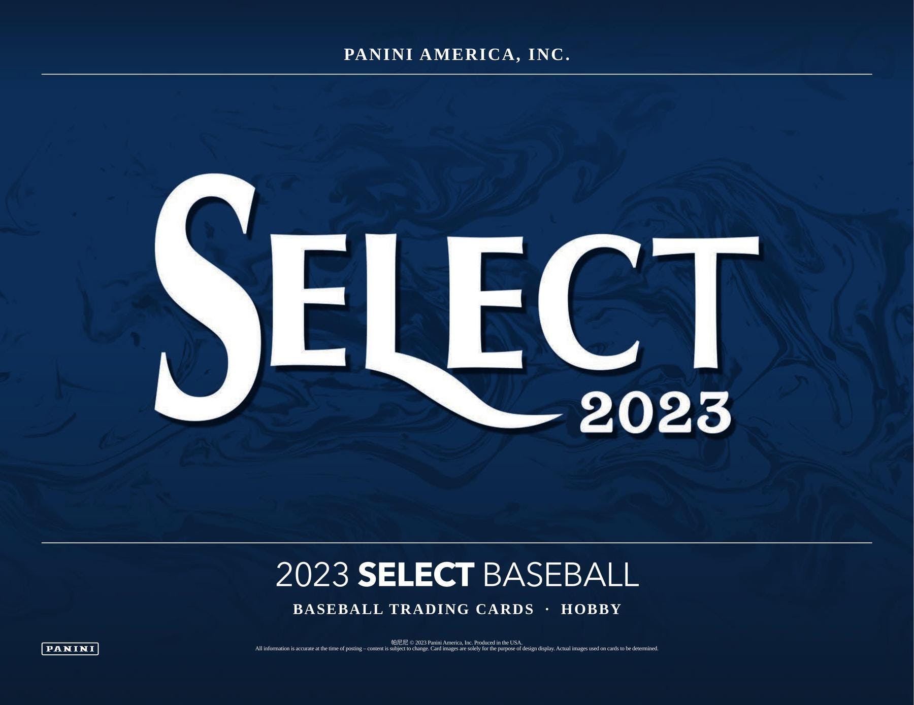 2023 Panini Select Baseball Hobby Box - Miraj Trading