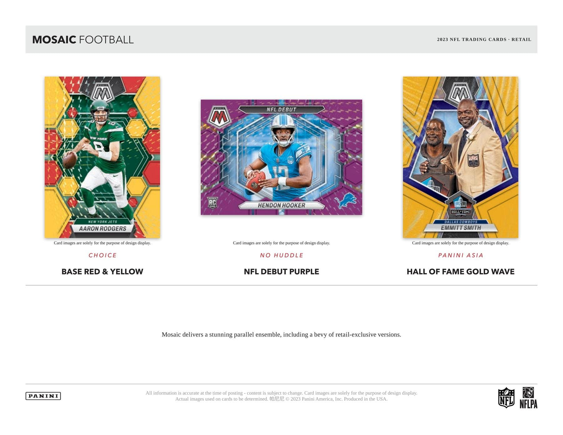2023 Panini Mosaic No Huddle Football Hobby Box - Miraj Trading