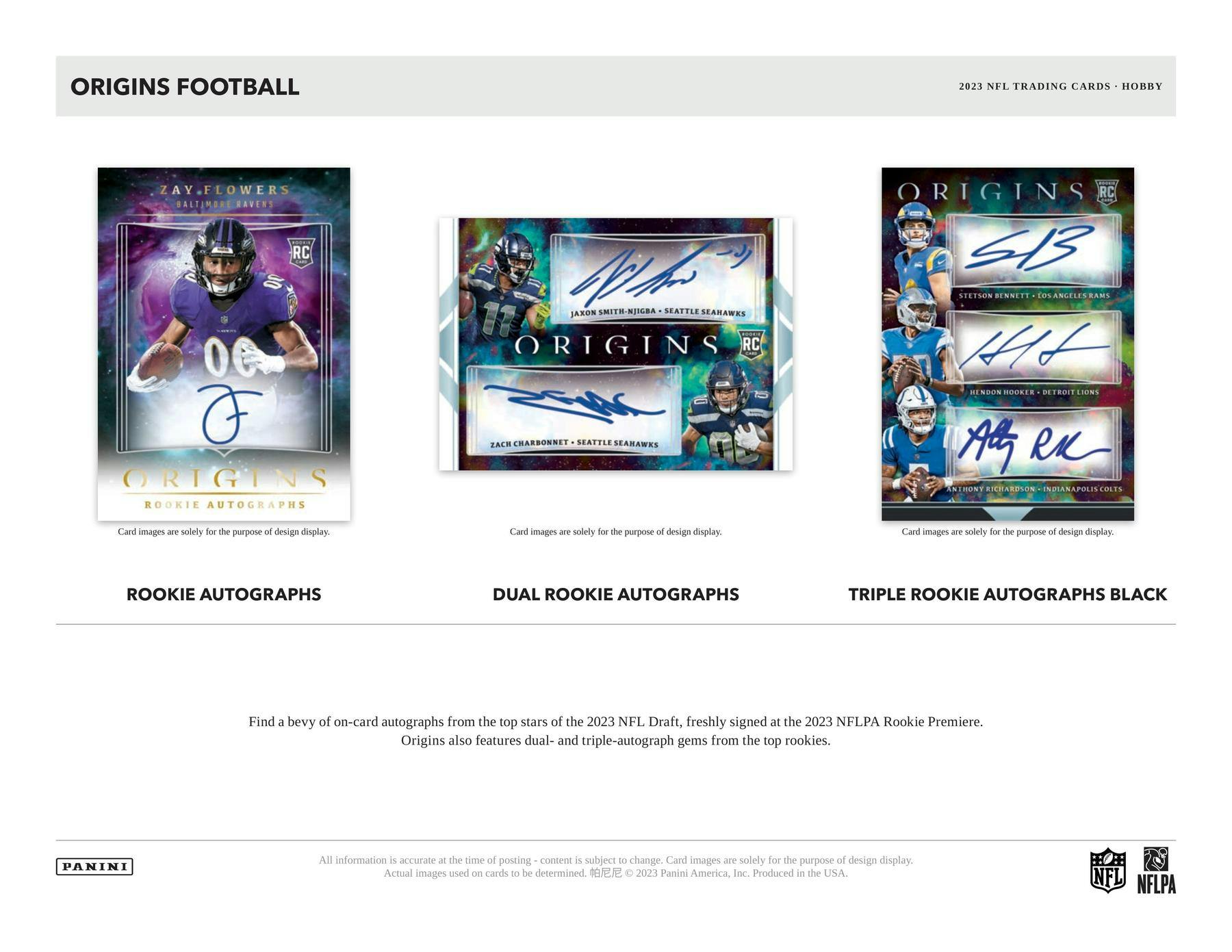 2023 Panini Origins Football Hobby Box - Miraj Trading