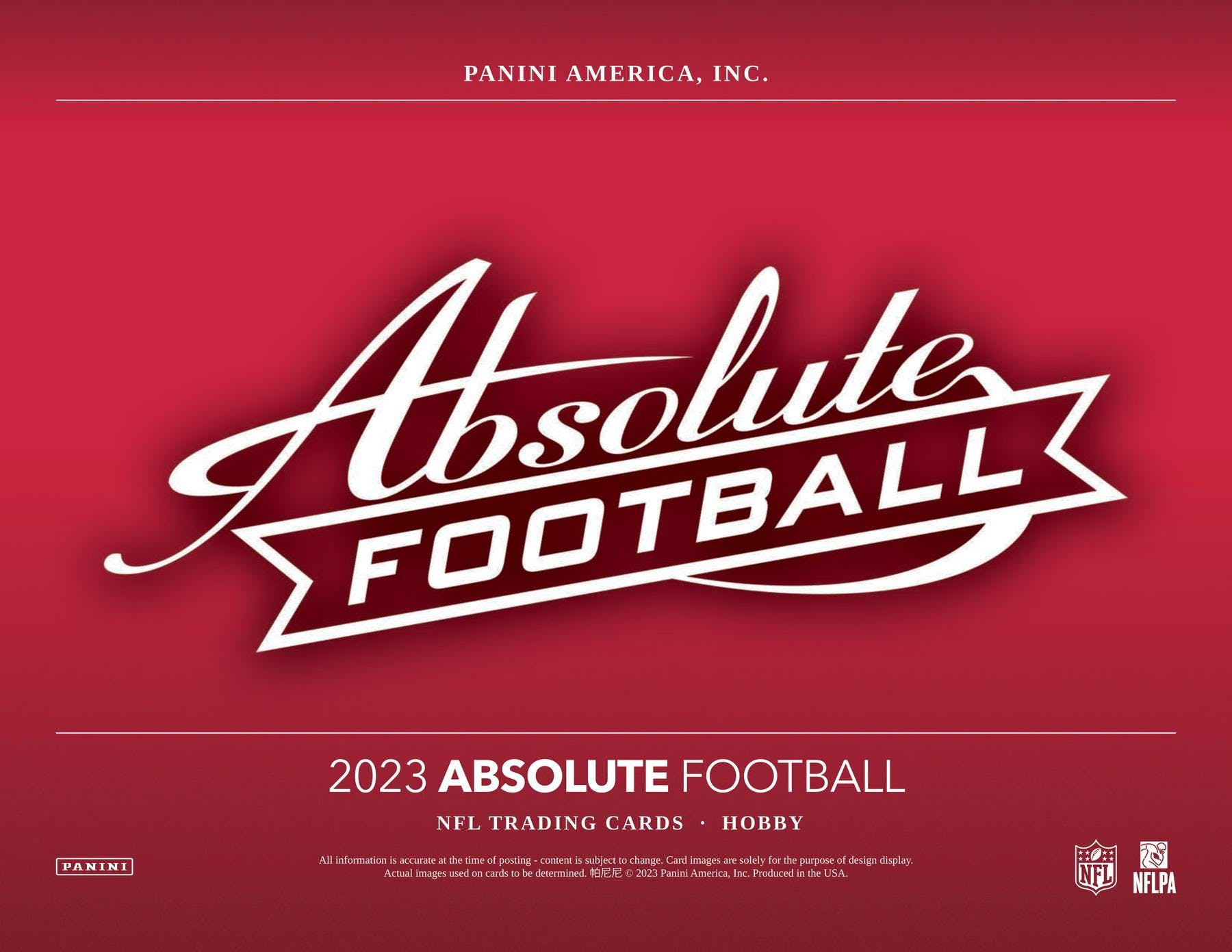 2023 Panini Absolute Football Hobby Box - Miraj Trading