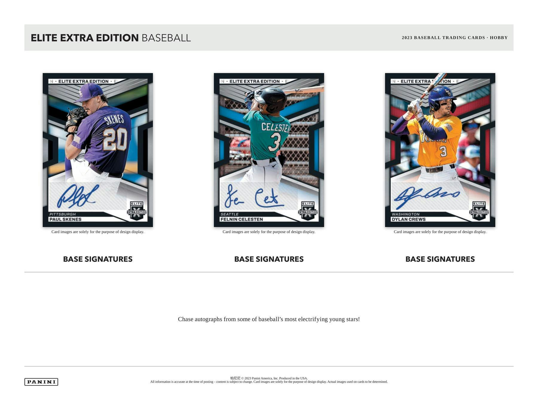 2023 Panini Elite Extra Edition Baseball Hobby Box - Miraj Trading