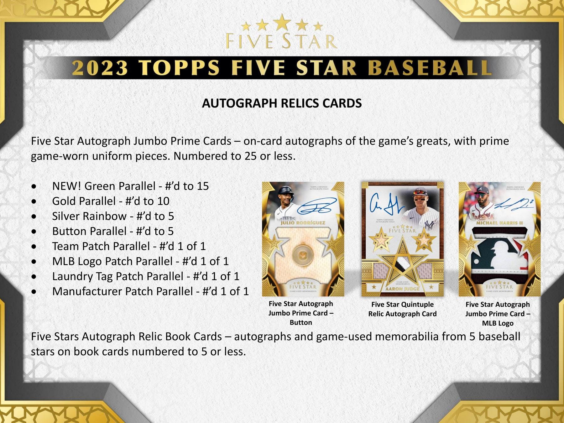 2023 Topps Five Star Baseball Hobby Box - Miraj Trading