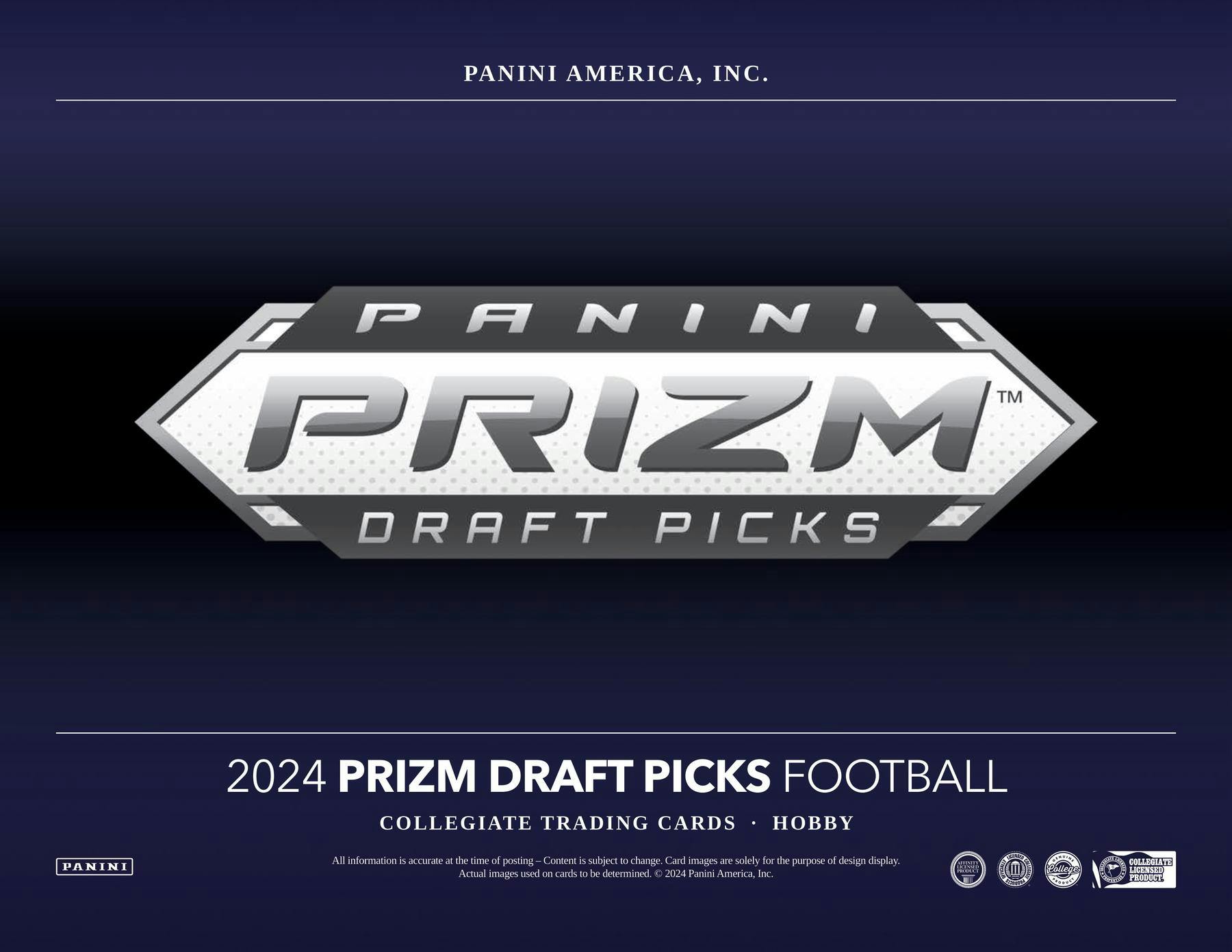 2024 Panini Prizm Draft Picks Football Hobby Box - Miraj Trading