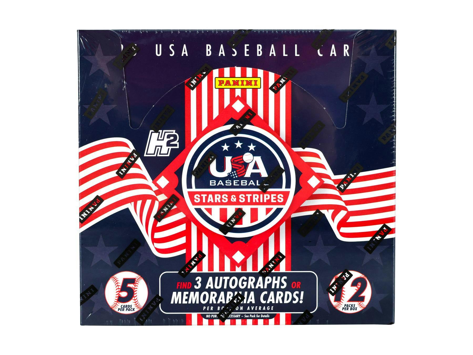 2025 Panini USA Stars and Stripes H2 Baseball Hobby Box - Miraj Trading
