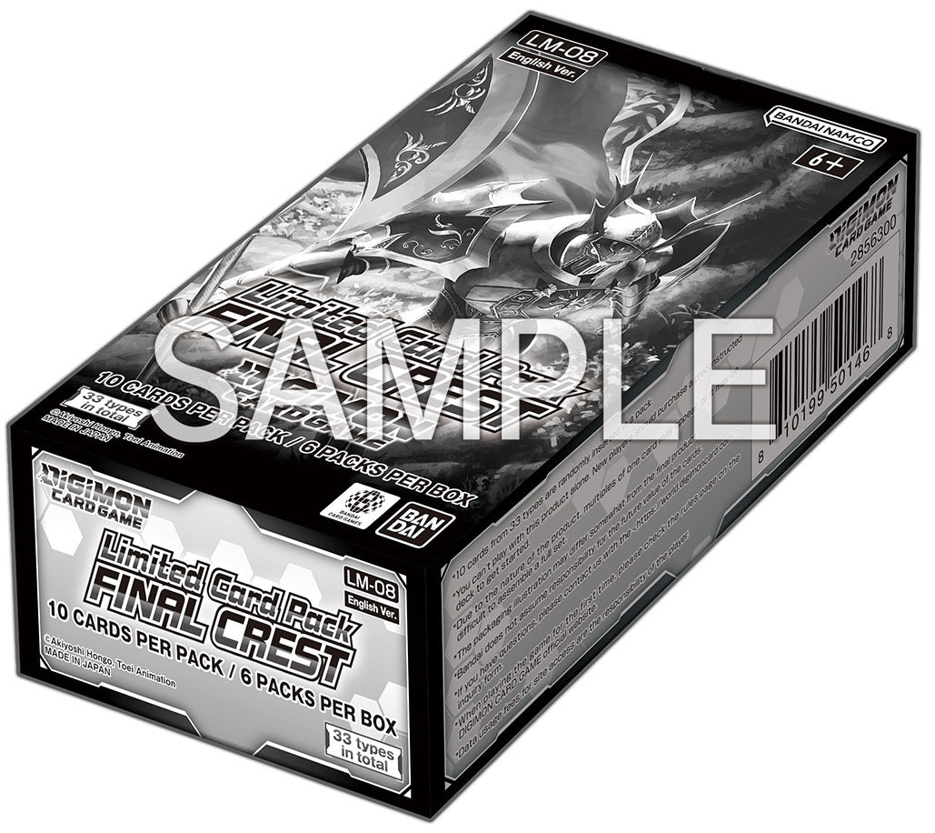 Digimon CG LM-08 Final Crest Limited Card Pack Box (Pre-Order) - Miraj Trading