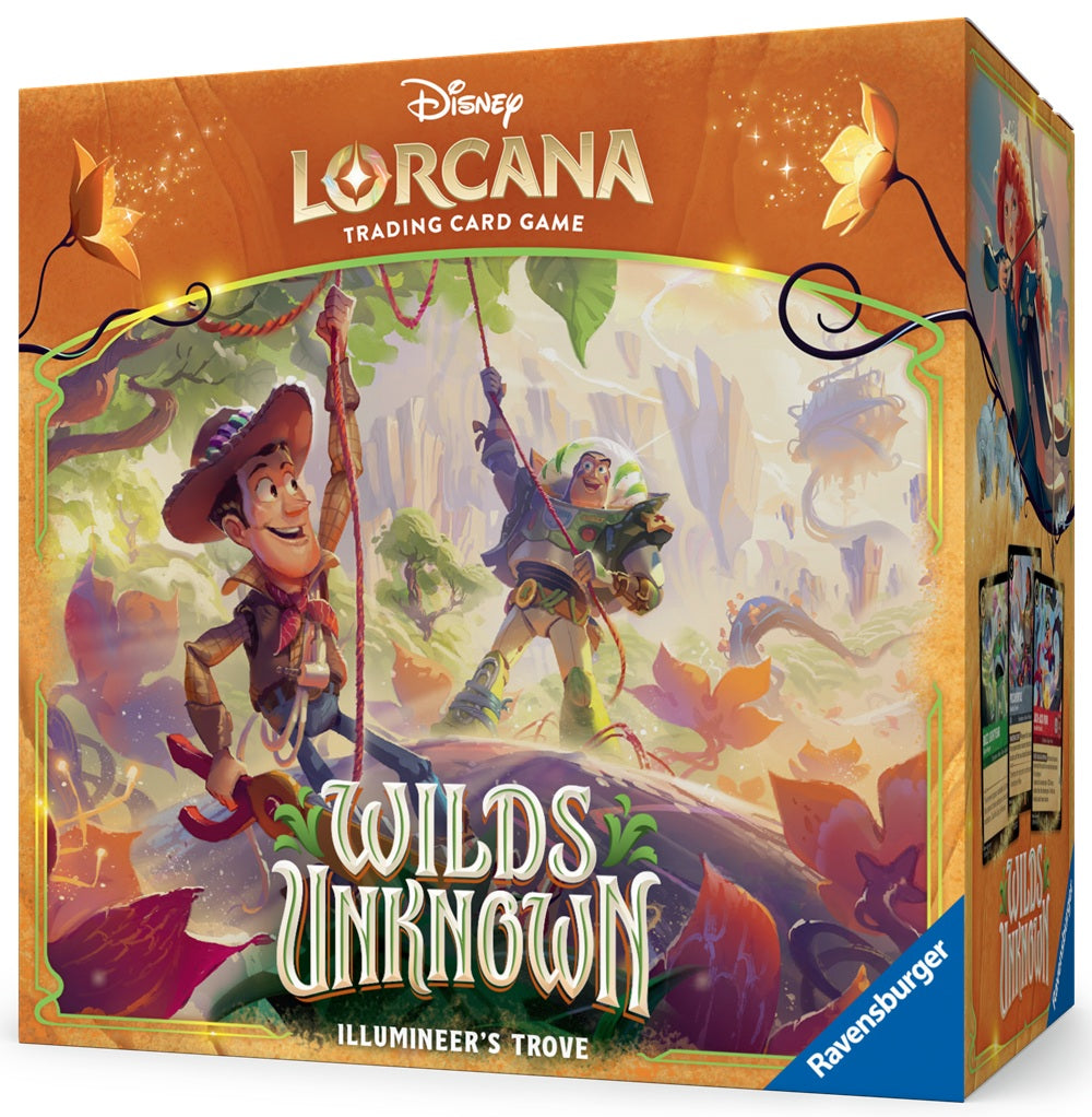 Disney Lorcana Set 12 Wilds Unknown Illumineer's Trove Box Disney Lorcana Set 12 Wilds Unknown Illumineer's Trove Box
