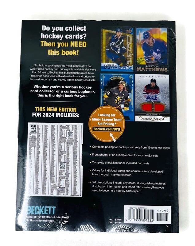 2024 Beckett Hockey Card Annual Price Guide 33rd Edition - Miraj Trading