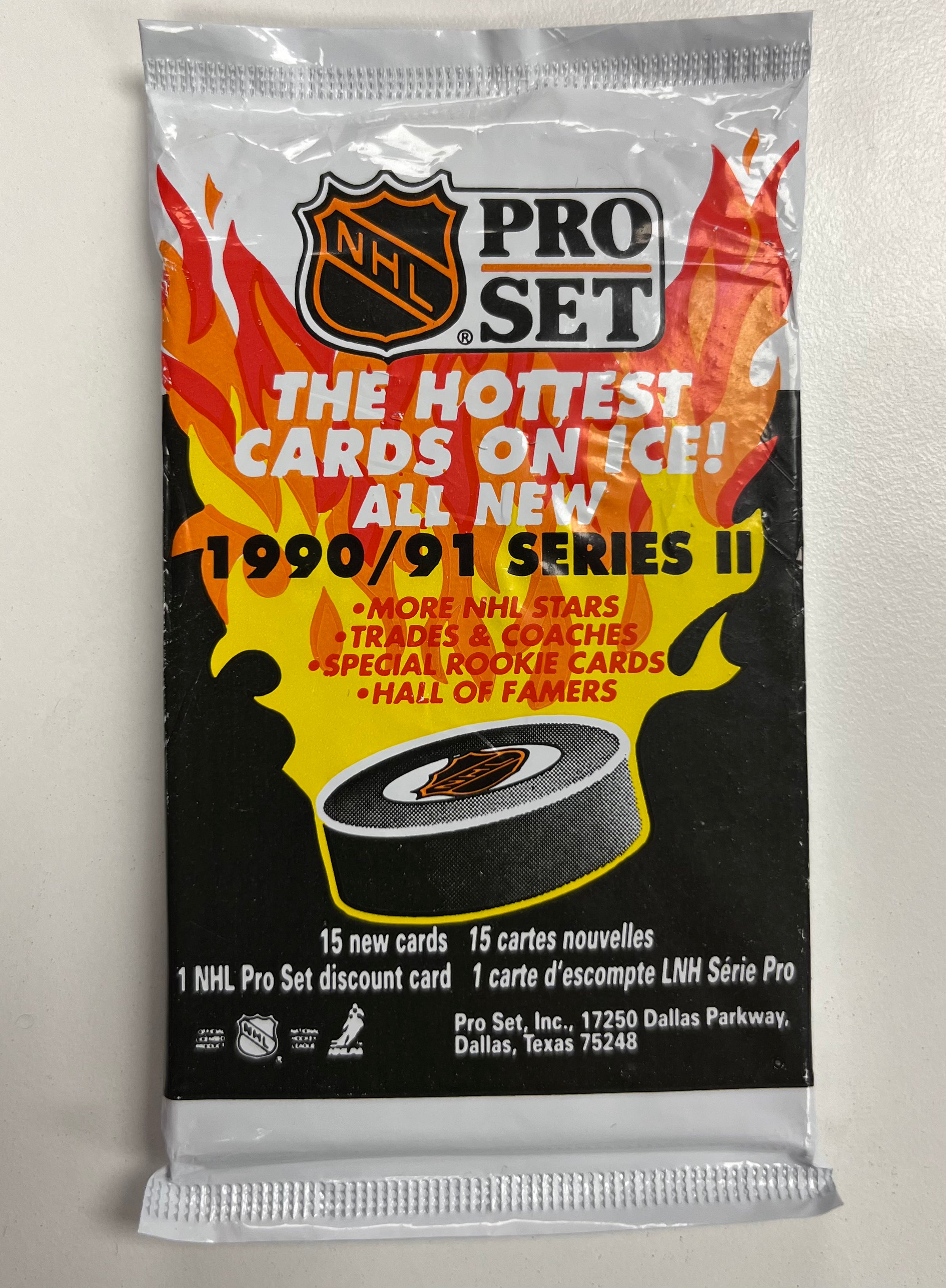 1990-91 Pro Set Series 2 Booster Pack (Set of 3) - Miraj Trading