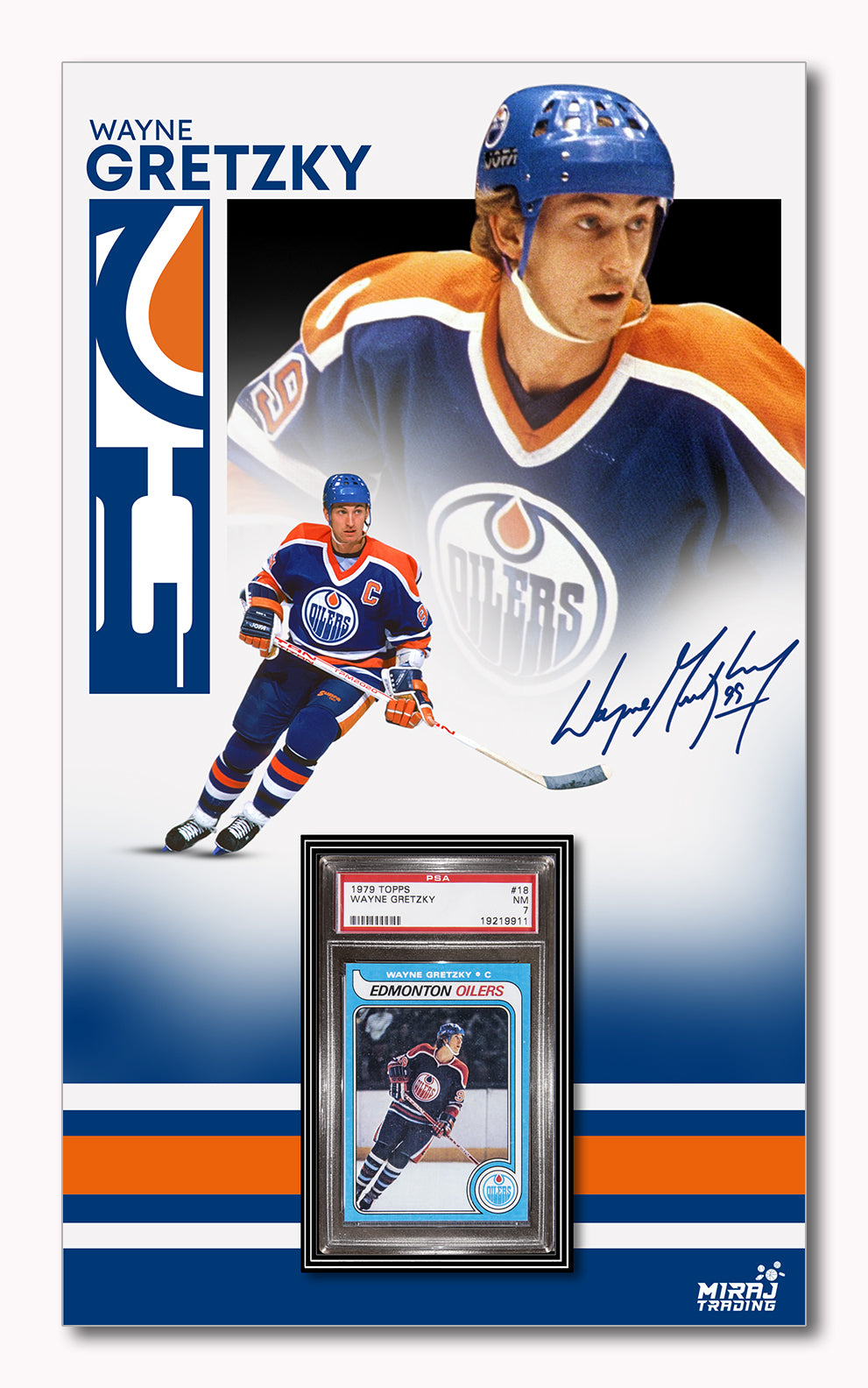 Wayne Gretzky - Miraj Card Frame - Miraj Trading