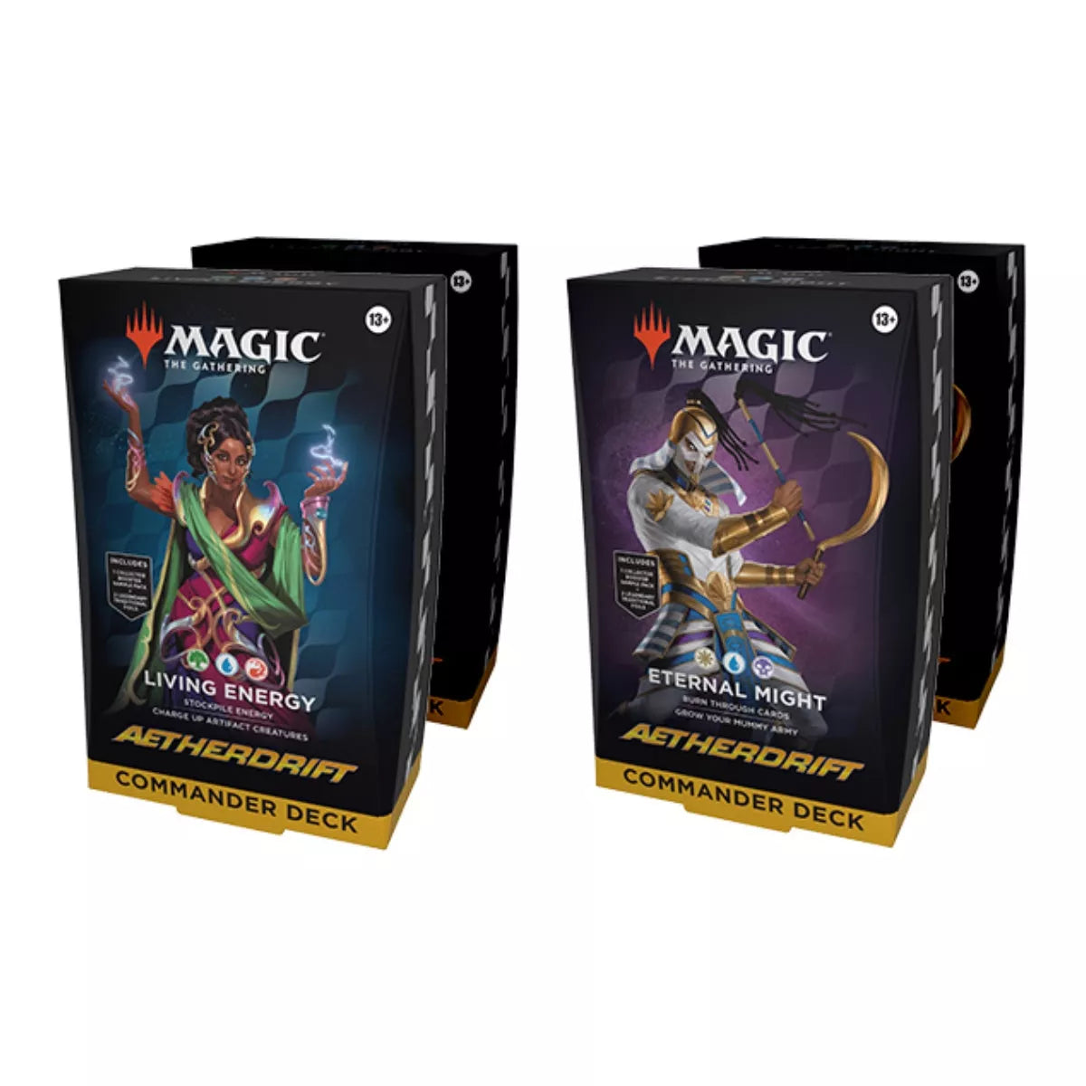 Magic The Gathering Aetherdrift Commander Deck Box (Set of 4) - Miraj Trading