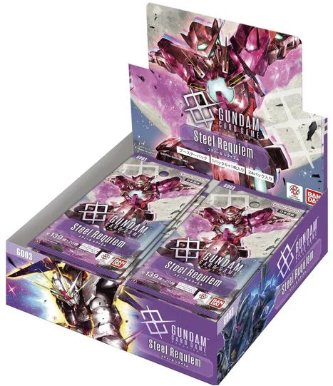 Gundam Card Game Steel Requiem GD-03 Booster Box Gundam Card Game Steel Requiem GD-03 Booster Box