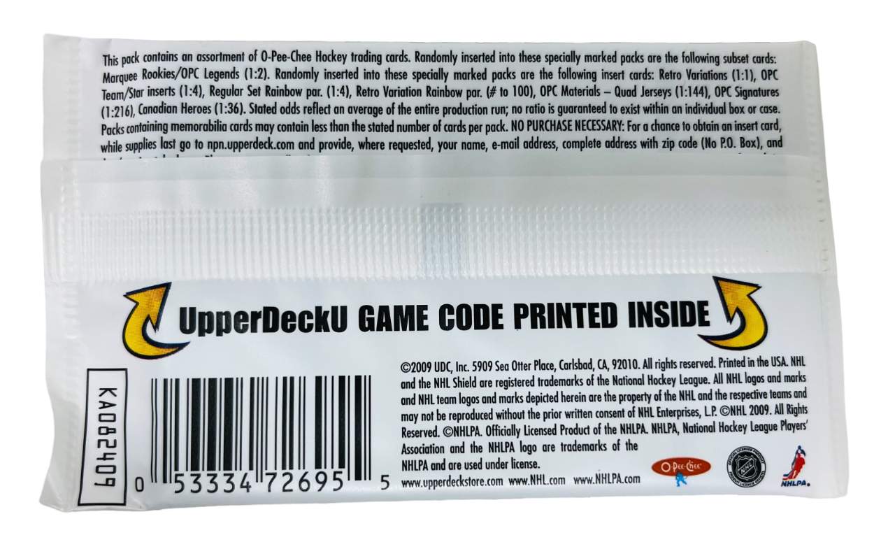 2009 NHL O-Pee-Chee Hockey Picture Card Pack (21 Packs a Lot) - Miraj Trading