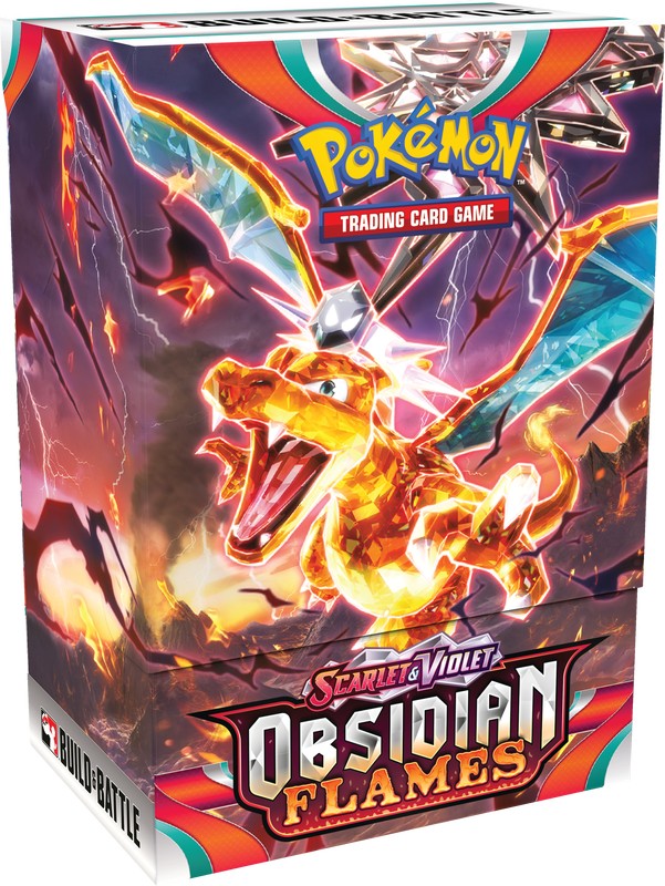 Pokemon Scarlet And Violet Obsidian Flames Build and Battle Display Box - Miraj Trading