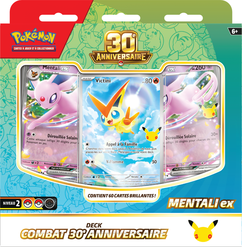 Pokemon 30th Celebration Battle Decks Espeon EX / Umbreon EX (French) (Pre-Order) - Miraj Trading