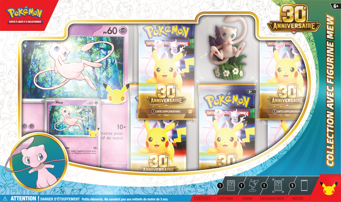 Pokemon 30th Celebration Mew / Mewtwo Figure Collection (French) (Pre-Order) - Miraj Trading