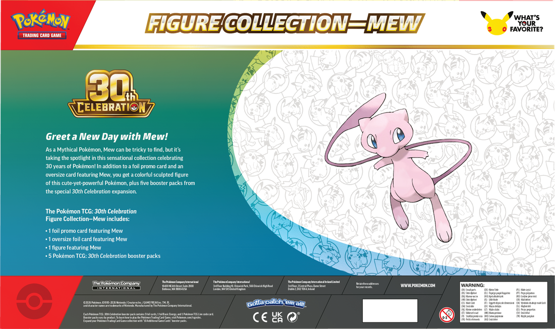 Pokemon 30th Celebration Mew / Mewtwo Figure Collection (Pre-Order) - Miraj Trading