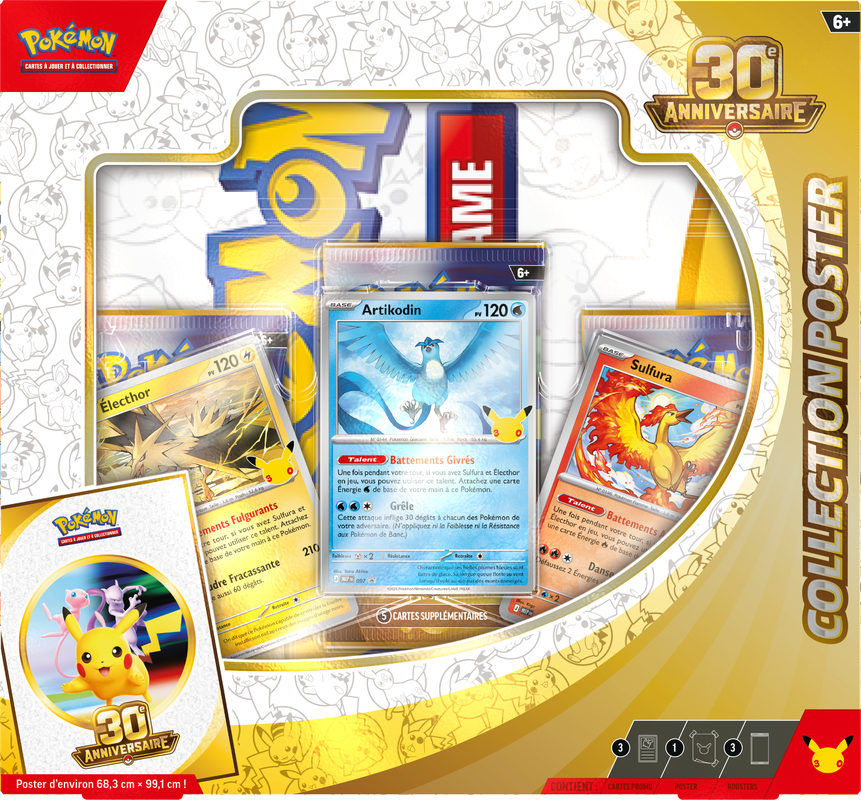 Pokemon 30th Celebration Poster Collection (French) (Pre-Order) - Miraj Trading